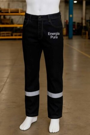 Jean Dieléctrico Negro con Reflectivos